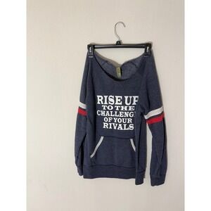 Alternative Apparel Women XL Graphic Sweatshirt Rise Up Challenge Distressed